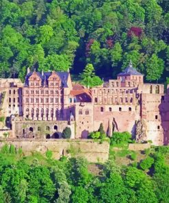 Heidelberger Castle Germany diamond painting