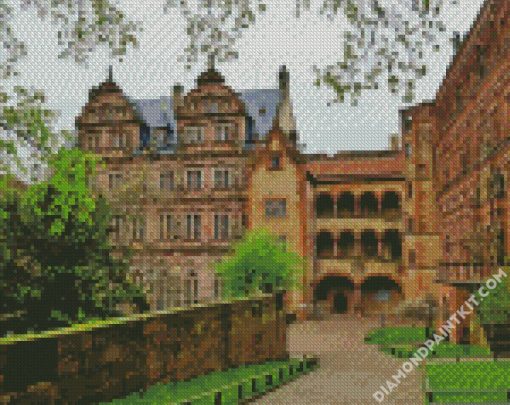 Heidelberger Palace Germany diamond painting