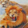 Lion Family diamond painting