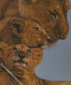 Lions Family diamond painting