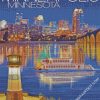 Minneapolis Spoonbridge Poster diamond painting