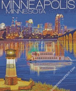 Minneapolis Spoonbridge Poster diamond painting