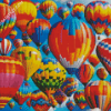 Aesthetic Colorful Hot Airballoons diamond painting