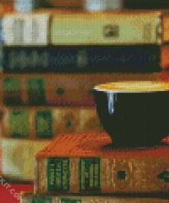 Aesthetic Coffee And Books diamond painting