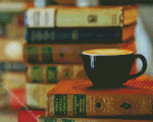 Aesthetic Coffee And Books diamond painting