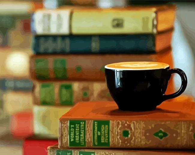 Aesthetic Coffee And Books diamond painting