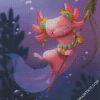 Axolotl Warrior diamond painting