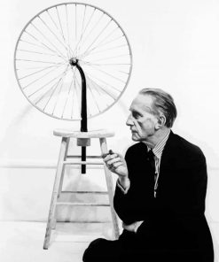 Black And White Marcel Duchamp diamond painting