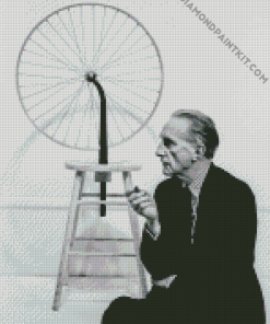 Black And White Marcel Duchamp diamond painting