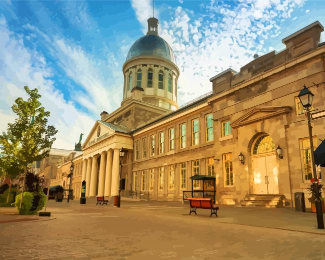 Bonsecours Market Montreal diamond painting