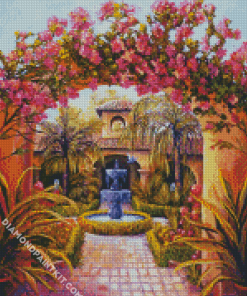 Bougainvillea Garden diamond painting