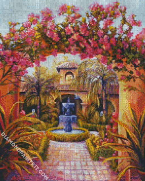 Bougainvillea Garden diamond painting