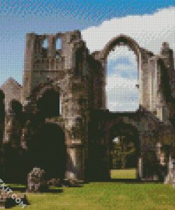 Castle Acre Castle Acre Priory Norfolk diamond painting