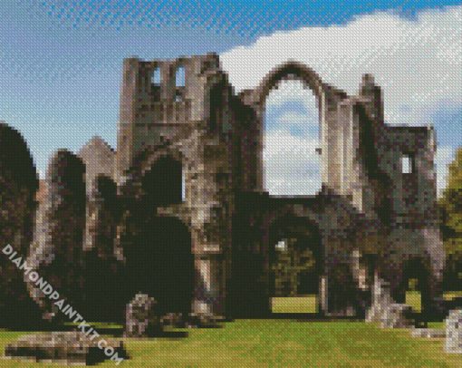 Castle Acre Castle Acre Priory Norfolk diamond painting