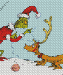 Christmas Grinch diamond painting