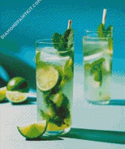 Classic Mojito Mocktail diamond painting