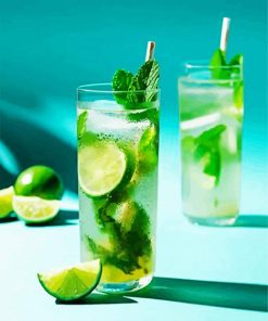 Classic Mojito Mocktail diamond painting