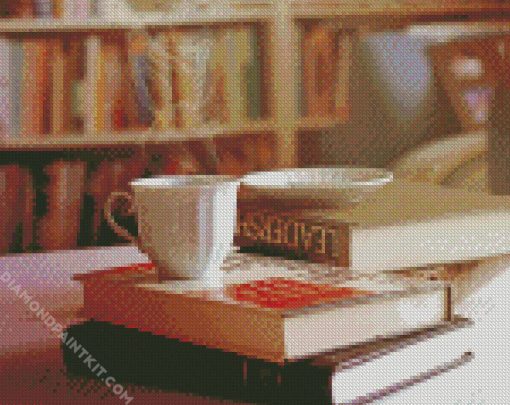 Coffee And Books diamond painting