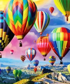 Colorful Airballons Up diamond painting