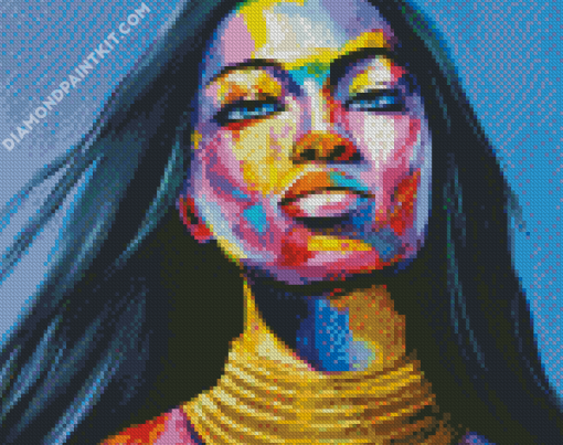 Colorful Girl Art diamond painting