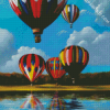 Colorful Hot Airballoons diamond painting