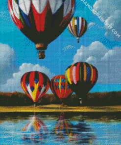 Colorful Hot Airballoons diamond painting