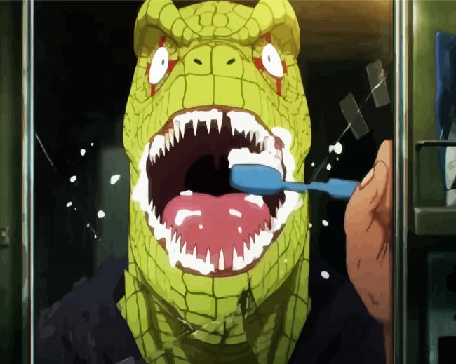 Dorohedoro Brushing His Tooth diamond painting