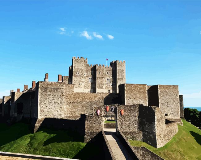 Dover Castle Building diamond painting