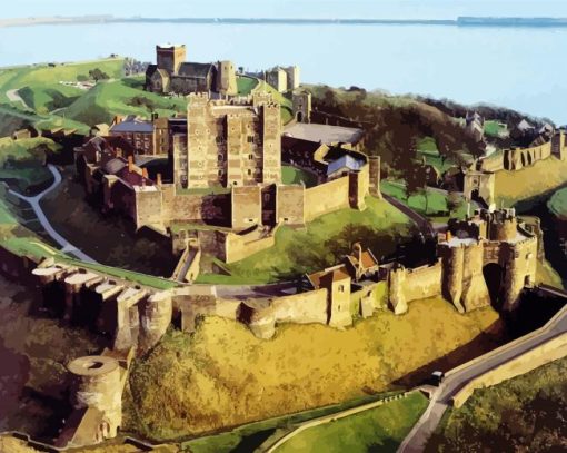 Dover Castle diamond painting