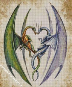 Entwined Dragons Art diamond painting