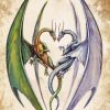 Entwined Dragons Art diamond painting