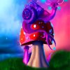 Fantasy Snail On Mushroom diamond painting