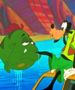 Goofy And The Fish diamond painting