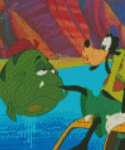 Goofy And The Fish diamond painting