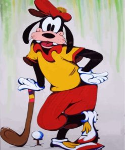 Goofy Playing Golf diamond painting