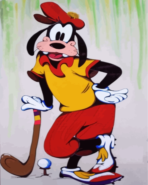 Goofy Playing Golf diamond painting