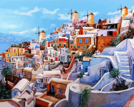 Greece Santorini Island diamond painting