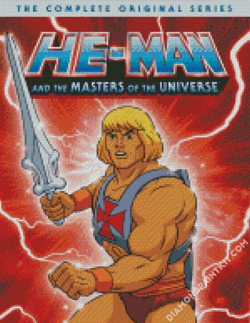 He Man Animation Character diamond painting