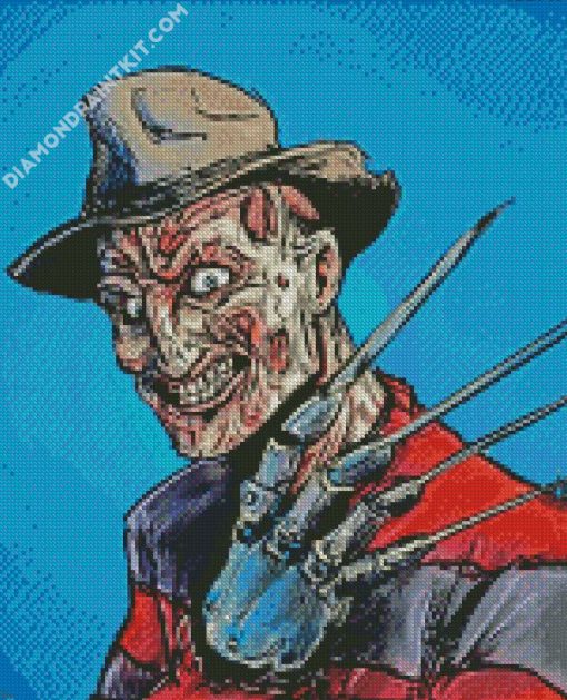 Horror Freddy Krueger diamond painting