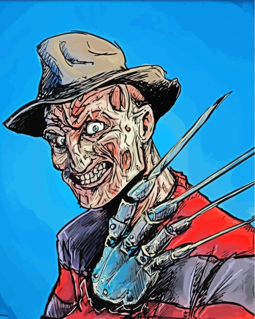 Horror Freddy Krueger diamond painting