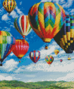 Hot Airballons Up diamond painting