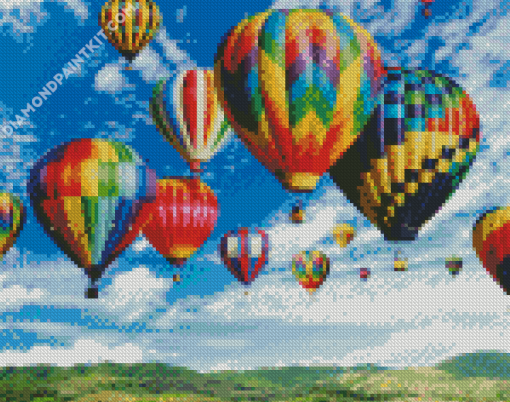 Hot Airballons Up diamond painting