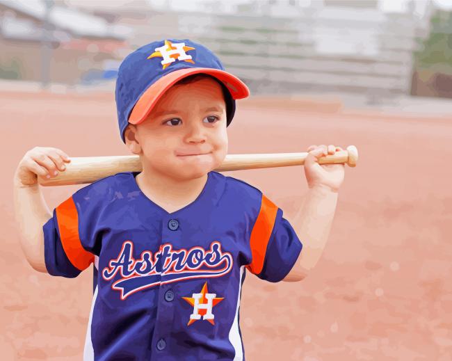 Houston Astros Little Player diamond painting