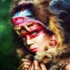 Huntress Mandrill diamond painting