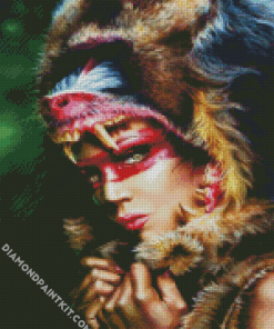 Huntress Mandrill diamond painting