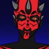 Illustration Darth Maul diamond painting