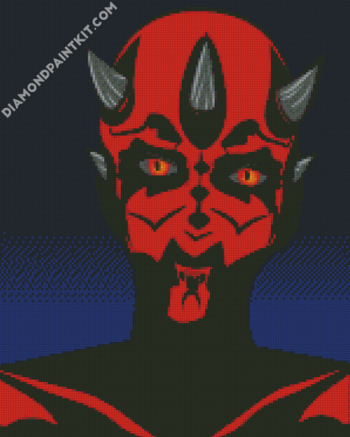 Illustration Darth Maul diamond painting