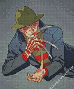 Illustration Freddy Krueger diamond painting