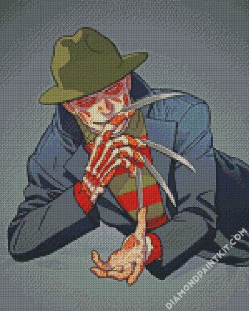 Illustration Freddy Krueger diamond painting