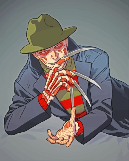 Illustration Freddy Krueger diamond painting